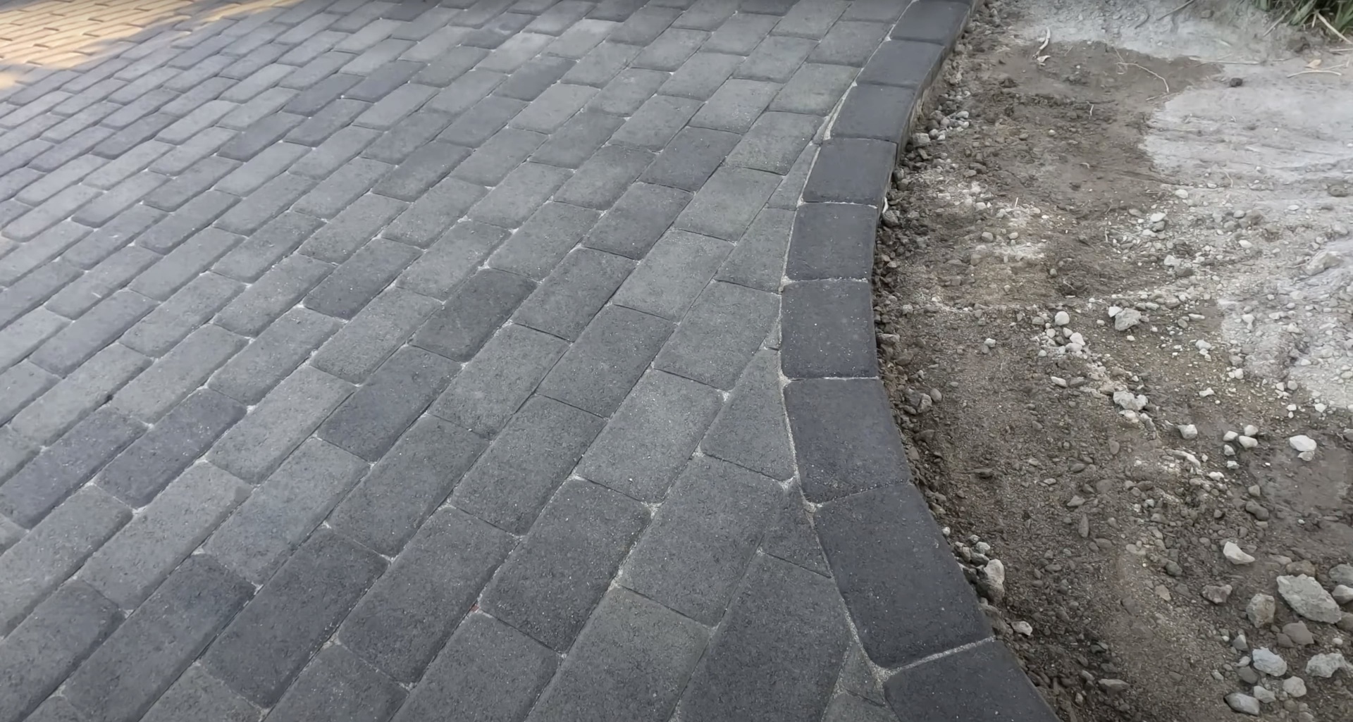 Professional Paver Driveway High-quality concrete paver driveway installation with professional edge work